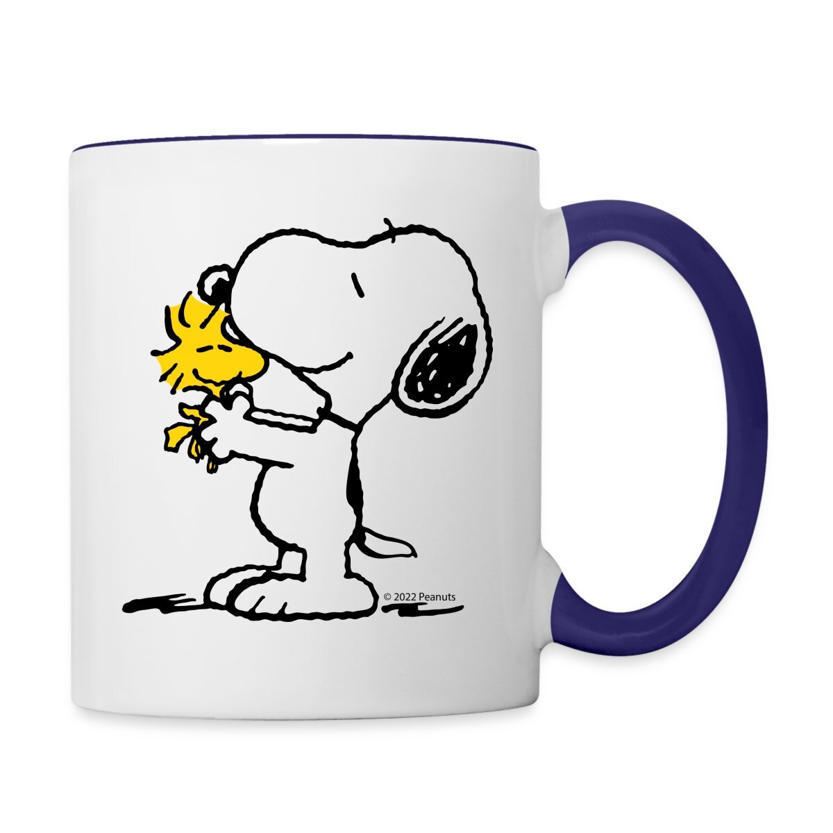 Tazza migliori amici Peanuts Snoopy e Woodstock bicolore