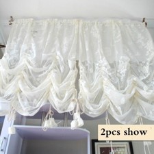 Retro Lace Voile Curtain Embroidery Panel Room Divider Window Drape Fairy DIY UK