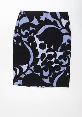 Ann Taylor Damen schwarz Baumwollmischung Rock Größe 6
