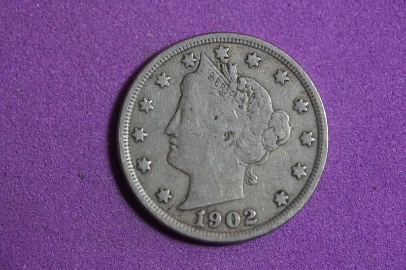Estate Find 1902 - LIBERTY V NICKEL W/CENTS!!!  #K13260