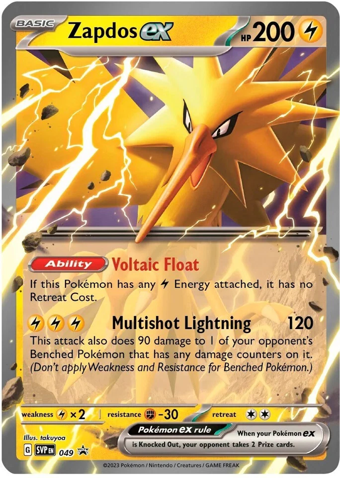 Zapdos ex 049 Sv: Scarlet & Violet Promo Cards