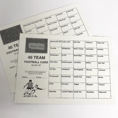 10 x 40 Square Fundraising Scratch Cards Assorted Styles Huge Profit Potential