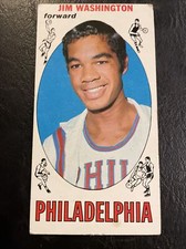 1969-70 Topps Set Break #17 Jim Washington Bullets VGEX Basketball Card NBA Bull