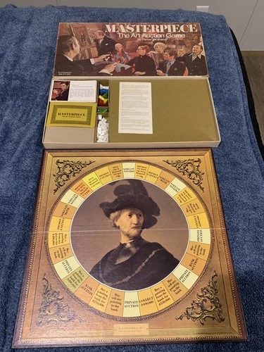 Masterpiece Art Auction Game Vintage 1970 Parker Brothers Board Game Complete!