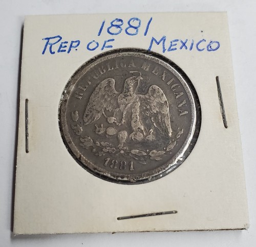 1881 Mexiko Silber 50 Centavos