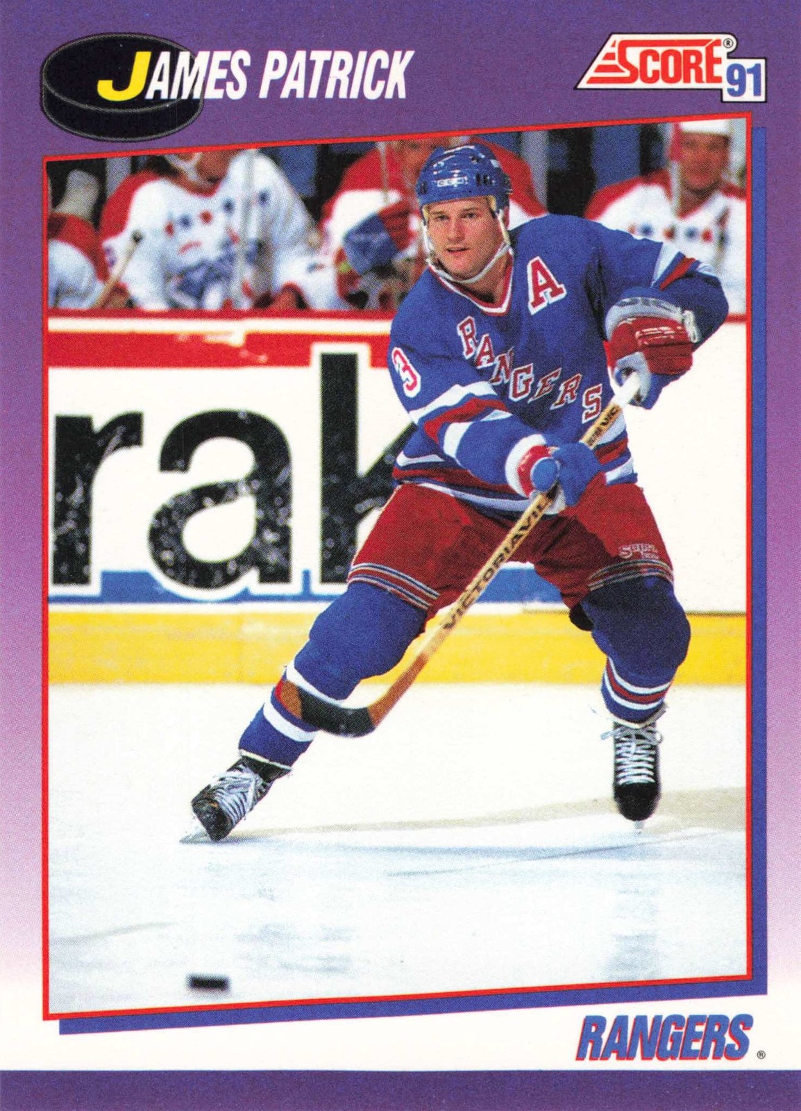 James Patrick 1991-92 Score American #230 New York Rangers
