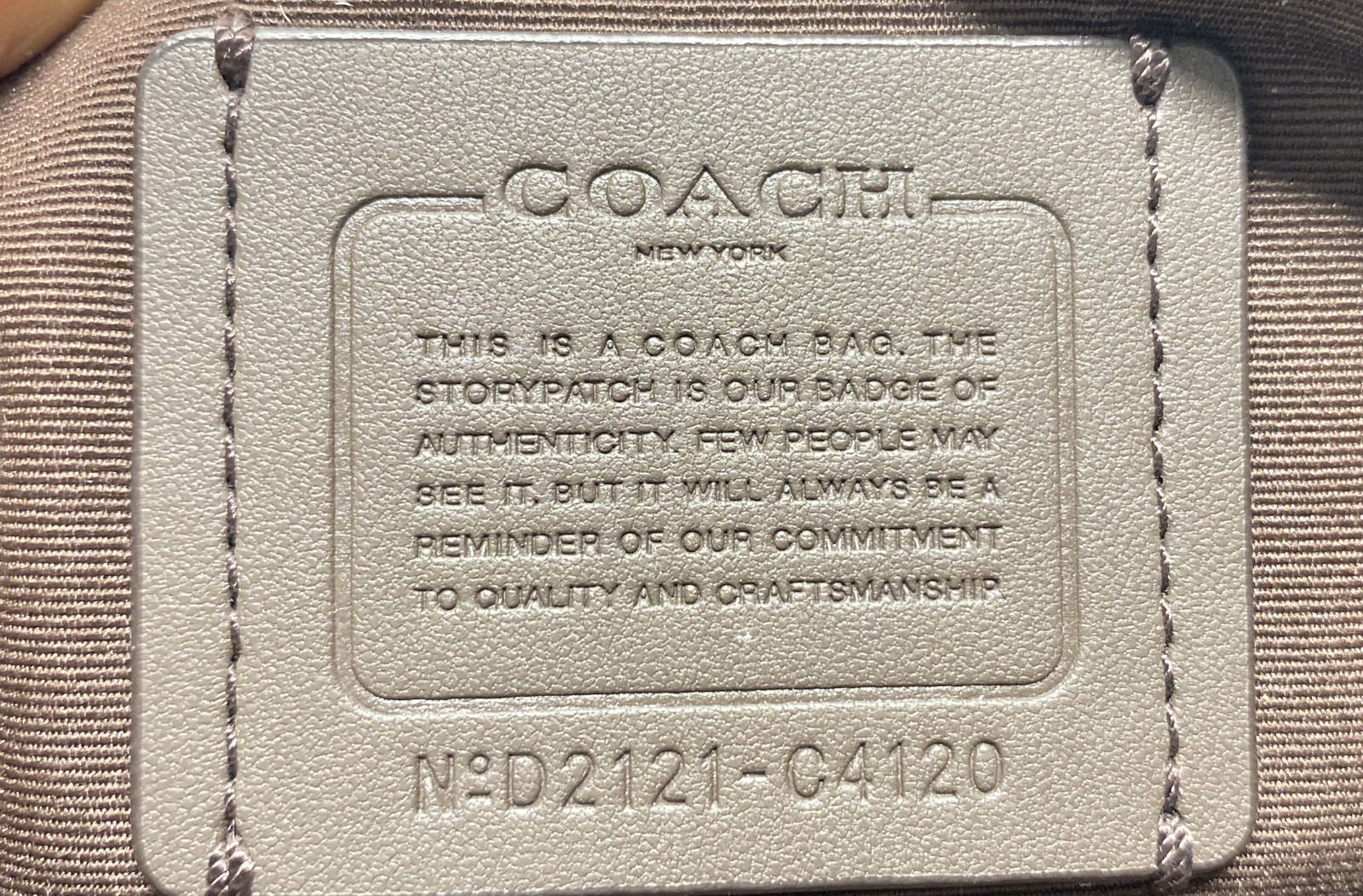 Coach Women's Drawstring Brown Backpack - image 6