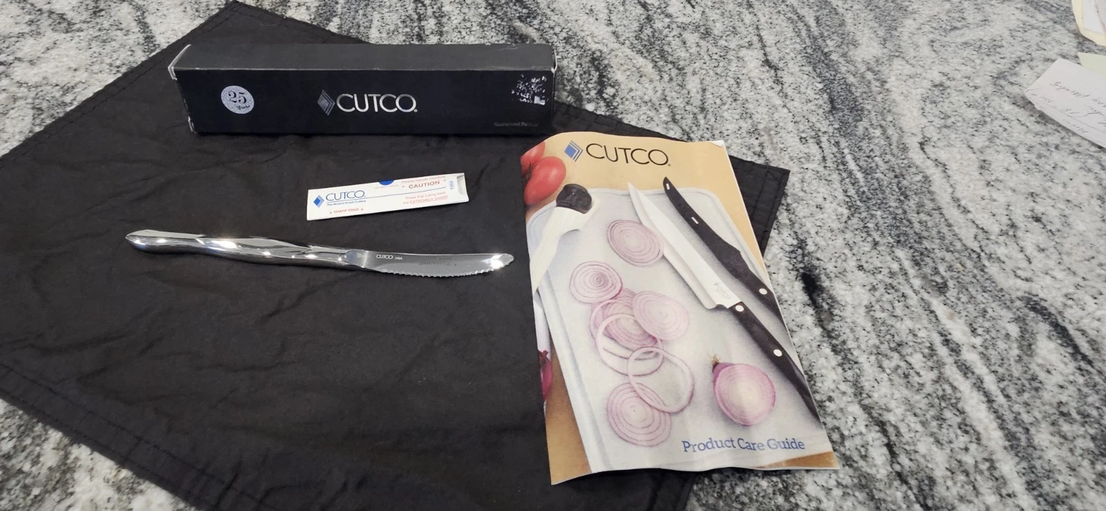 CUTCO 1959 Serrated Stainless Steel Table Knife 25th Anniversay Used 1 Time