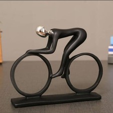 Modern Handmade Cyclist Sculpture   Home  Office Decorative Showpiece