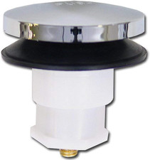 Plastic Drain Stopper Chrome Finish Replacement 58-7153 Bathroom Sink Tub Plug