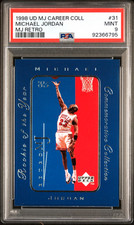 1998 UPPER DECK MJ CAREER COLLECTION MICHAEL JORDAN MJ RETRO #31 PSA 9 MINT