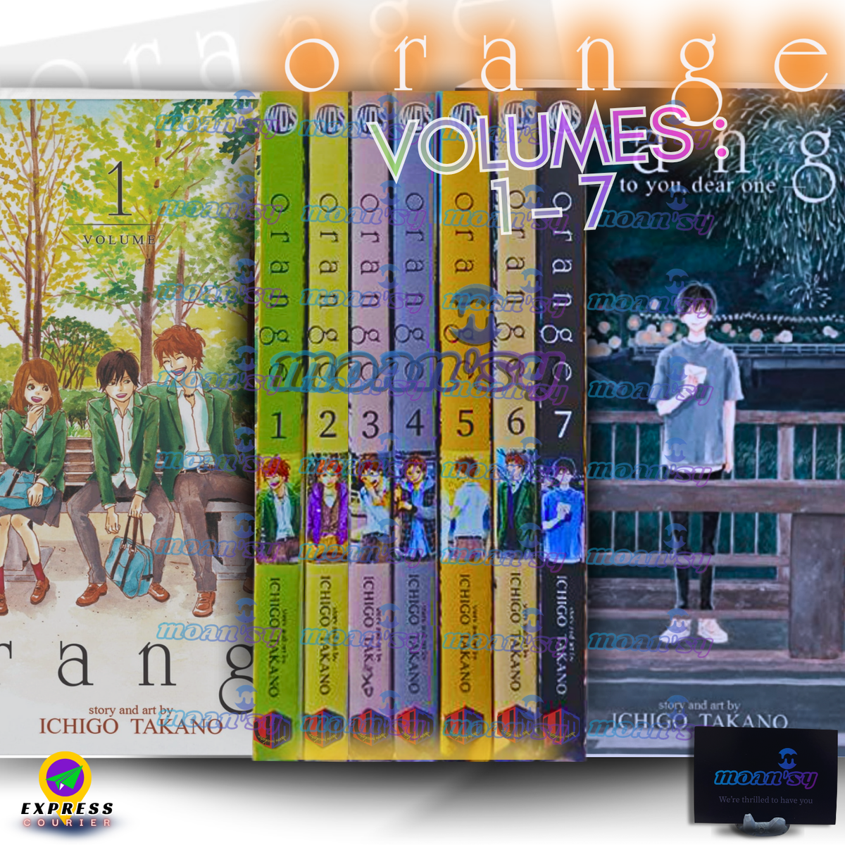 Orange Vol 1-7 End Set English Manga Romance Drama Sci-Fi Graphic