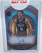 SCOOT HENDERSON 2023 BOWMAN UNIVERSITY INCEPTION INITIATION AUTOGRAPH SEALED
