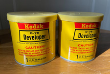 Kodak D-76 Developer, 2 unopened cans make 1 gallon each, New Old Stock