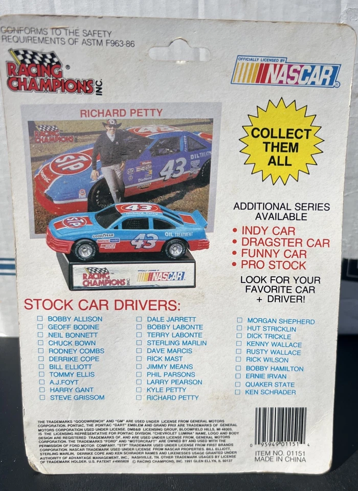 1991 Racing Champions Bobby Allison #12 Die Cast SIGNED- No COA - Image 3 of 4