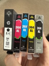 HP 364 XL Ink Cartridges Bundle of 5 - 2x Black, 1x Cyan, 1x Yellow, 1x Magenta