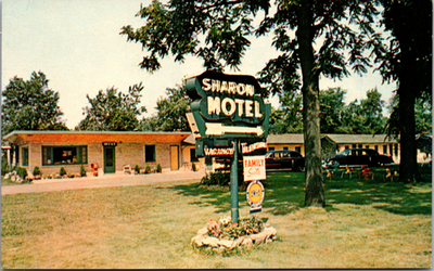 #ad #ad Postcard The Sharon Motel 3 Miles From the Falls Niagara Falls NY $6.95