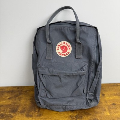 Fjallraven Kanken Gray 15'' Canvas Backpack Women Soft Case Travel Daypack Bag