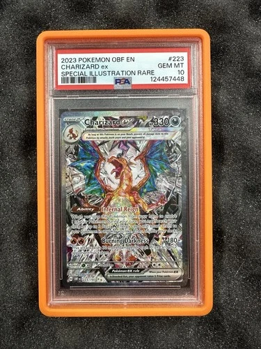 Charizard EX Obsidian Flames #223 PSA 10 Fresh Slab - Amazing Texture! Top Chase
