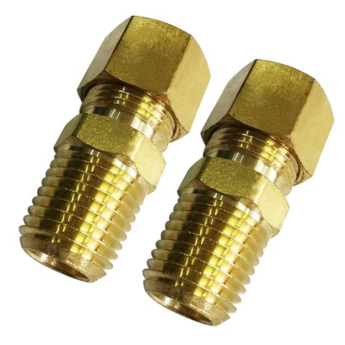 Legines Brass Compression Fitting, Male Adapter, 1/8" Tube OD x 1/8" NPT Male...