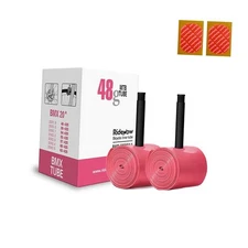 Ridenow 2PCS Ultralight Folding Bike Inner Tube Schrader Valve 48g-BMX 20”/425