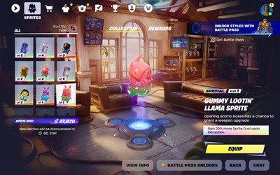Fortnite Gummy Llama Sprite (You Keep It)