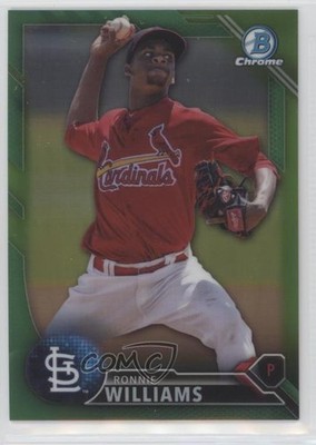 2016 Bowman Draft Chrome Top Prospects Green Refractor 2/99 Ronnie Williams 0y5