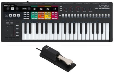 Arturia KEYSTEP PRO Polyphonic Sequencing Keyboard Controller+Sustain Pedal