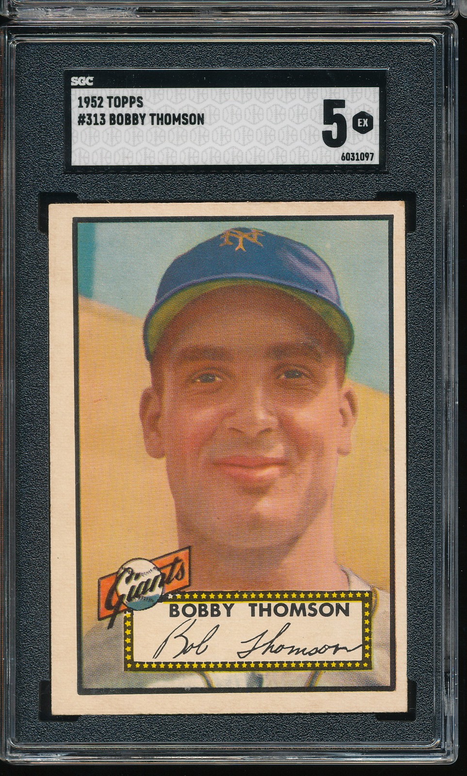 1952 Topps Bobby Thomson #313 Hi# SGC 5 - NY Giants