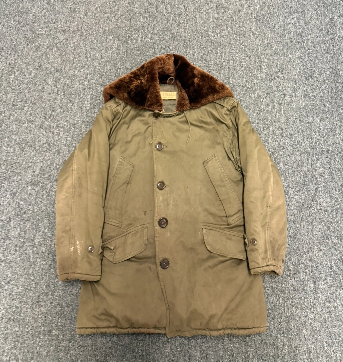 Vintage Army Parka In Original Ww2 Collectible Us Uniforms for