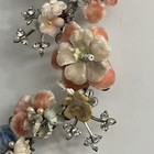VTG Floral Cluster W/Rhinestones Pearls & Velvety Flowers~Bridal Hair Adornment? — photo 10