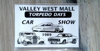 Valley West Mall Torpedo Days 1989 Car Show Dash Plaque