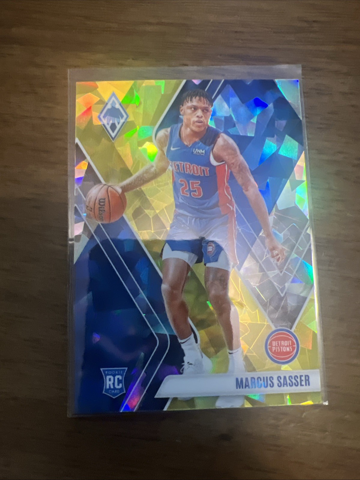 2023-24 Panini Phoenix - Rookies Marcus Sasser #263 Yellow Ice Phoenix /175 (RC)