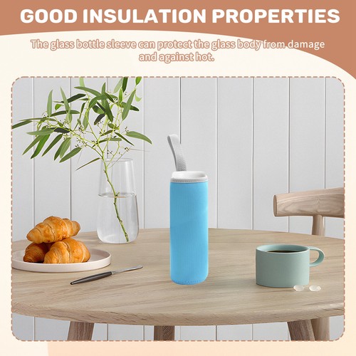 2X(7 Pack Glas Wasser Flaschen HüLle 12 Unze - 19 Unze Neopren Isolierte, Z2702 - Bild 3 von 6