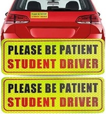 Magnets for Car, Please Be Patient Sticker for Student Drivers, Safety Warning S