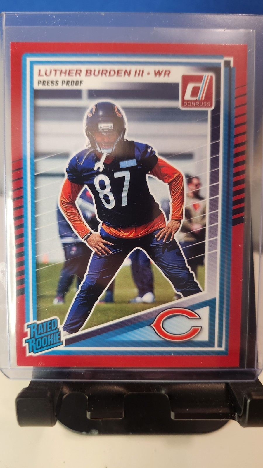 2025 Donruss Press Proof Red #395 Luther Burden III BEARS RR