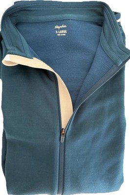 Original Rapha. Herren Langarm Trikot in Türkis, Gr. XL