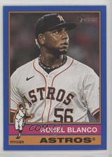 2025 Topps Heritage Dark Blue Border Ronel Blanco #310 1i3m