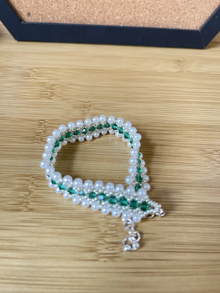 不锈钢链饰珍珠手链 — 第 4/4 张图片