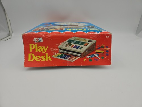 Fisher Price School Days Portable Play Desk #176 1981 With Box Incomplete - Picture 6 of 20