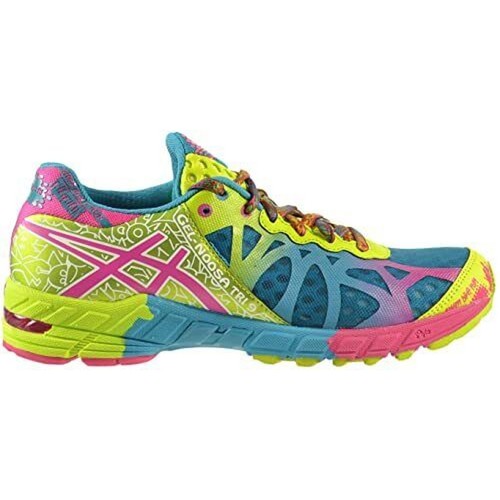 Asics Damen-Sportschuhe 7 mehrfarbig Neon Mesh Gel Schlinge Tri 9 Laufen