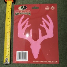 Mossy Oak Graphics - Pink Deer Antler - Sticker- Apply To Any Hard Surface