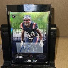 2022 Panini Honors Football Jack Jones RC Auto SP /20 Pats GREEN - Encased