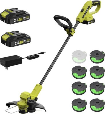 Desbrozadora/bordeadora de hilo de 20 V, desbrozadora 2 en 1 a batería