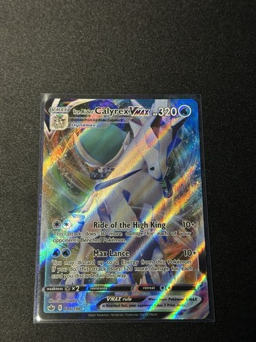 LIGHTLY PLAYED Ice Rider Calyrex VMAX 046/198 SWSH06: Chilling Reign Pokemon TCG