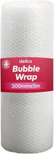 Delka Bubble Wrap 300mm x 5m Premium Fragile Item Packing Material Eco-Friendly