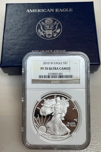 2010 W American Silver Eagle NGC PF 70 Ultra Cameo - W/OGP & COA - No Reserve!!