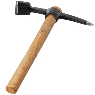 MFH Suisse Pionierpickel Avec Manche en Bois Pioche Houe Plat Pioche Boutons