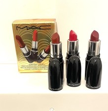 MAC Mini Lip Lustreglass Trio Lipstick Red,     