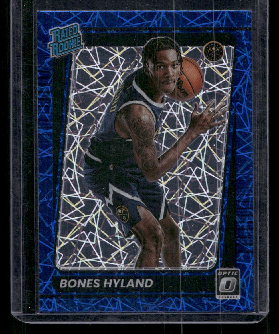2021-22 Donruss Optic #194 Bones Hyland Blue Velocity